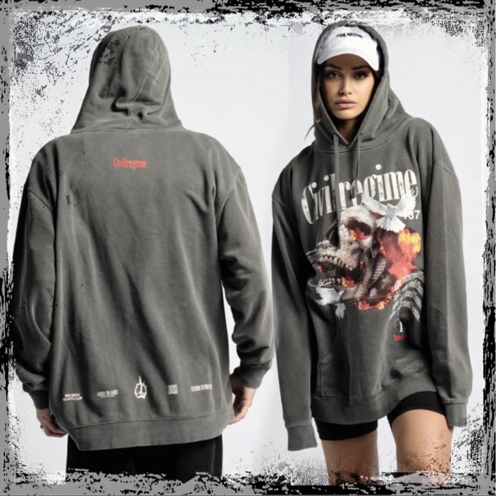 Civil Regime Flight or Flight S.I.N. Hoodie pepper